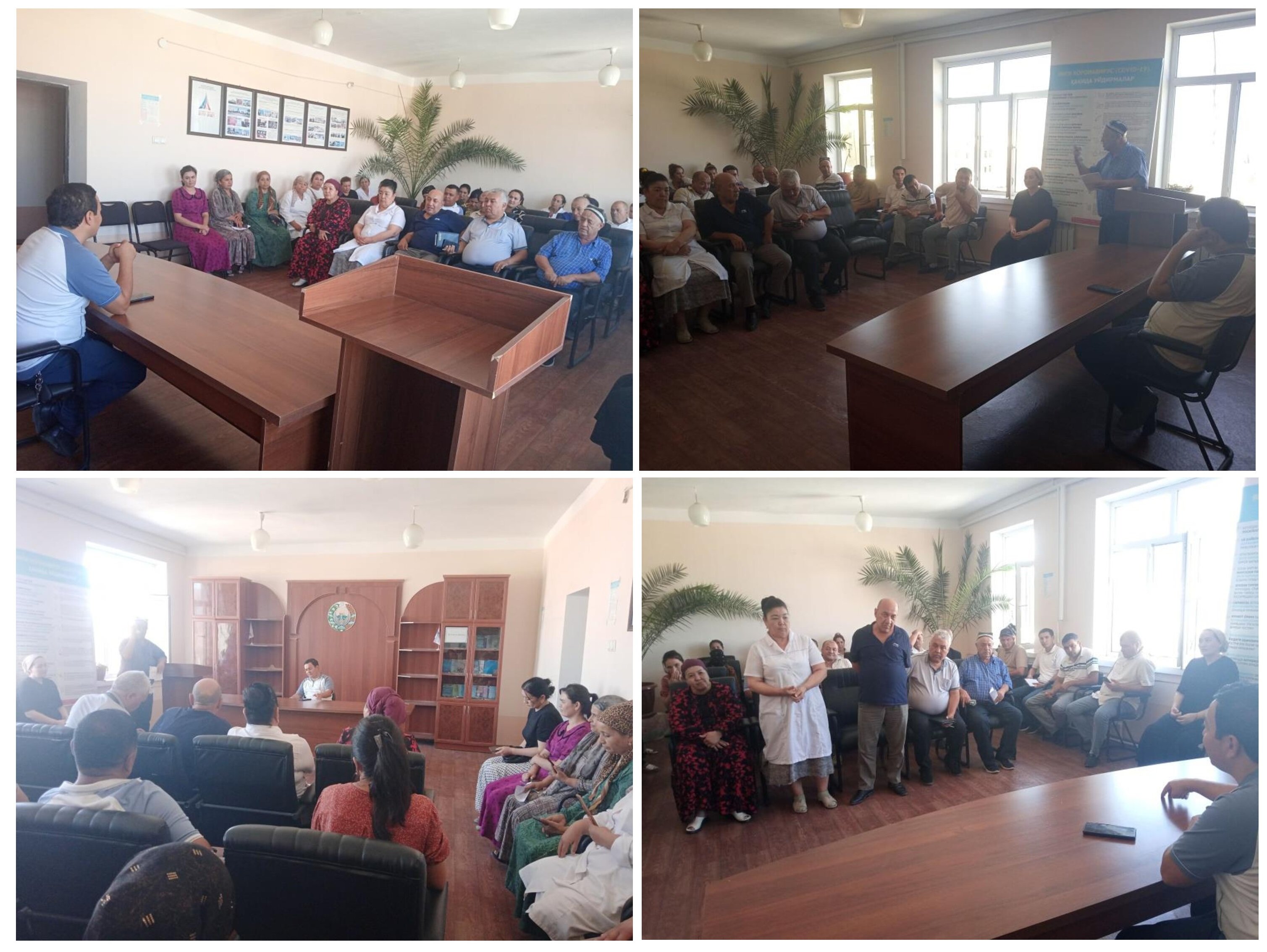 2025 yil 27 avgust kuni Sanepidqom Hazorasp tuman boʻlimi xodimlari ishtirokida "Korrupsiyaga qarshi kurashish oyligi" mavzusida yigʻilish oʻtkazildi